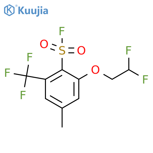 2-(2,2-Difluoroethoxy)-4-methyl-6-(trifluoromethyl)benzene-1-sulfonyl fluoride structure
