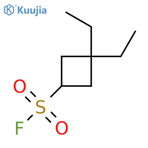 3,3-Diethylcyclobutane-1-sulfonyl fluoride structure