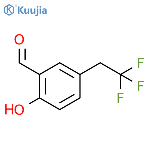 2-Hydroxy-5-(2,2,2-trifluoroethyl)benzaldehyde structure