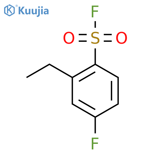 2-Ethyl-4-fluorobenzene-1-sulfonyl fluoride structure