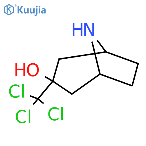 3-(trichloromethyl)-8-azabicyclo3.2.1octan-3-ol structure