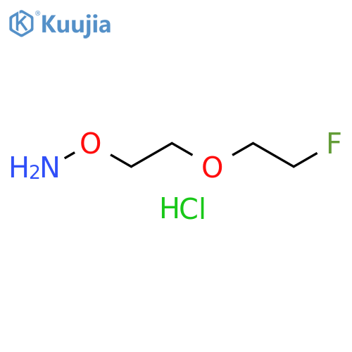 O-2-(2-fluoroethoxy)ethylhydroxylamine hydrochloride structure