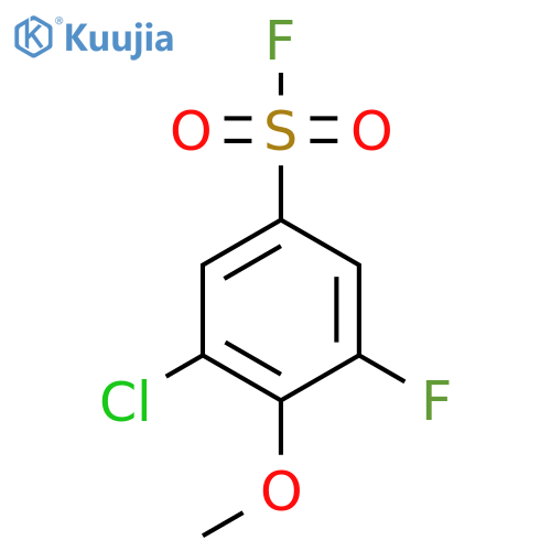 3-Chloro-5-fluoro-4-methoxybenzene-1-sulfonyl fluoride structure