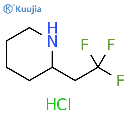 2-(2,2,2-trifluoroethyl)piperidine hydrochloride structure
