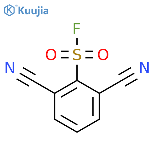 2,6-Dicyanobenzene-1-sulfonyl fluoride structure