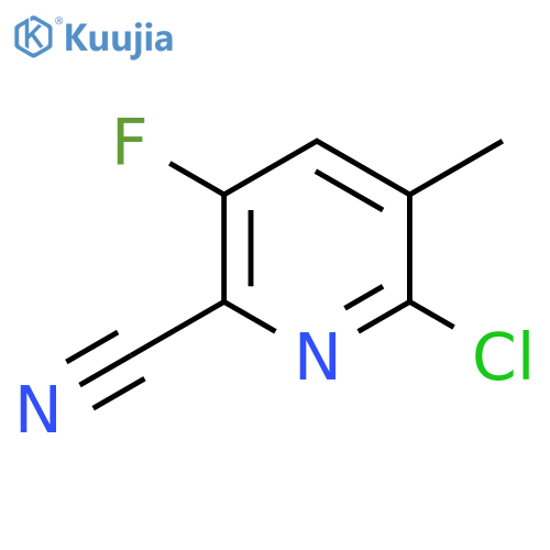 6-Chloro-3-fluoro-5-methylpyridine-2-carbonitrile structure