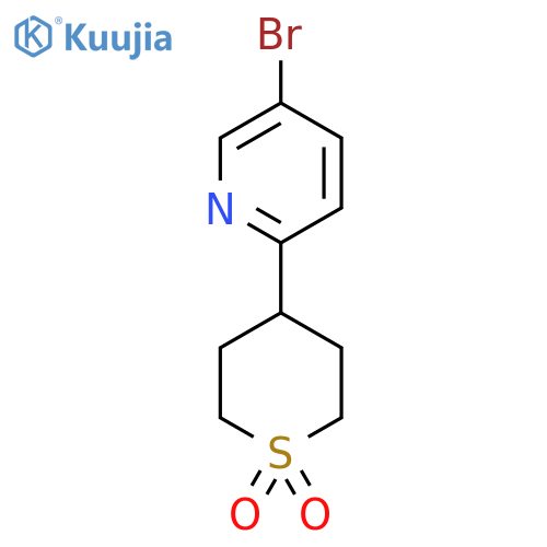 4-(5-Bromopyridin-2-yl)-1lambda6-thiane-1,1-dione structure