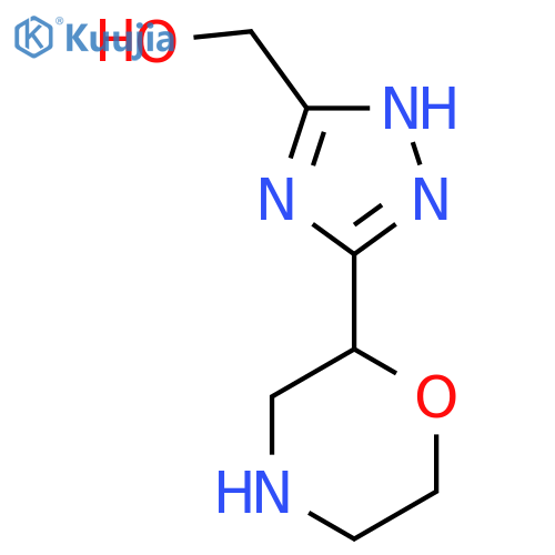 3-(morpholin-2-yl)-1H-1,2,4-triazol-5-ylmethanol structure