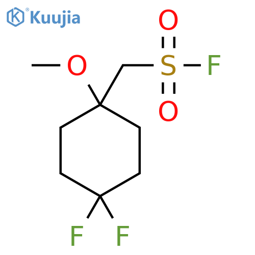 (4,4-Difluoro-1-methoxycyclohexyl)methanesulfonyl fluoride structure