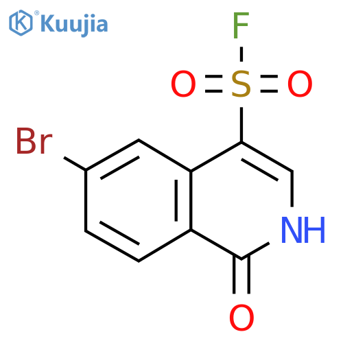 6-Bromo-1-oxo-1,2-dihydroisoquinoline-4-sulfonyl fluoride structure