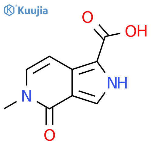 5-methyl-4-oxo-2H,4H,5H-pyrrolo3,4-cpyridine-1-carboxylic acid structure