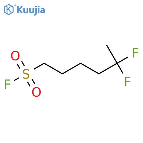 5,5-Difluorohexane-1-sulfonyl fluoride structure