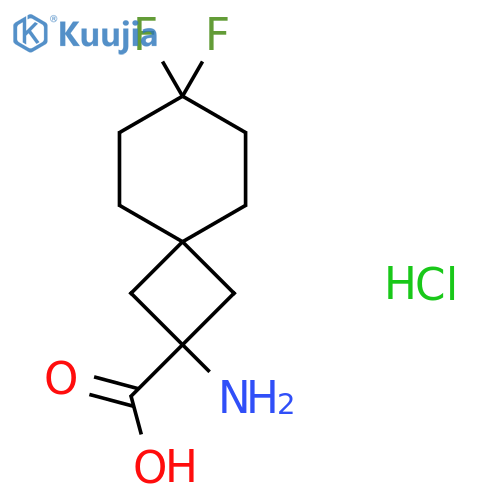 2-amino-7,7-difluorospiro3.5nonane-2-carboxylic acid hydrochloride structure