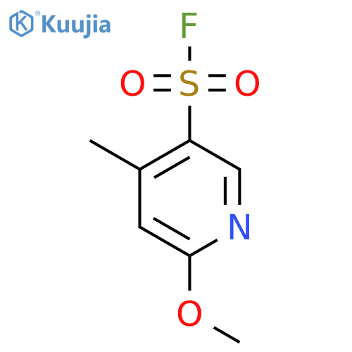 6-Methoxy-4-methylpyridine-3-sulfonyl fluoride structure