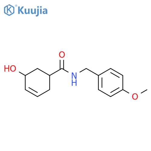 5-hydroxy-N-(4-methoxyphenyl)methylcyclohex-3-ene-1-carboxamide structure