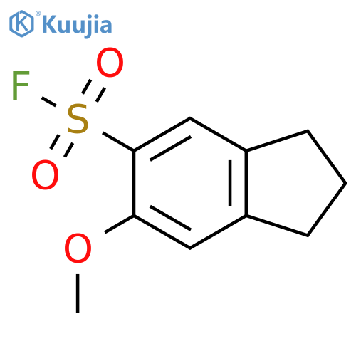 6-methoxy-2,3-dihydro-1H-indene-5-sulfonyl fluoride structure
