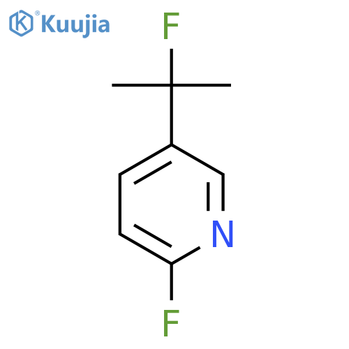 2-Fluoro-5-(2-fluoropropan-2-yl)pyridine structure