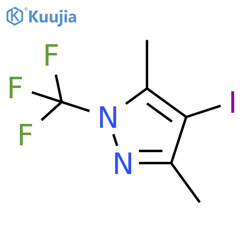 4-iodo-3,5-dimethyl-1-(trifluoromethyl)-1H-pyrazole structure