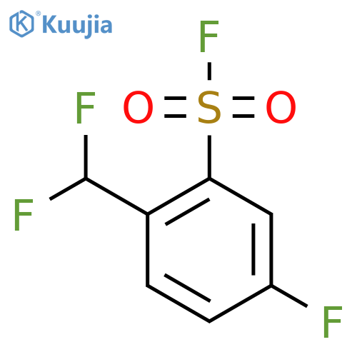 2-(Difluoromethyl)-5-fluorobenzene-1-sulfonyl fluoride structure