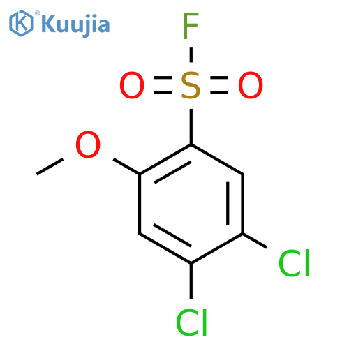 4,5-Dichloro-2-methoxybenzene-1-sulfonyl fluoride structure
