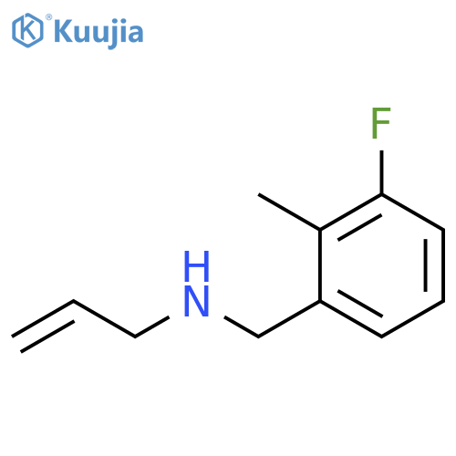 (3-fluoro-2-methylphenyl)methyl(prop-2-en-1-yl)amine structure
