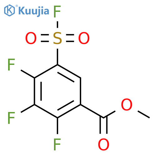 Methyl 2,3,4-trifluoro-5-(fluorosulfonyl)benzoate structure