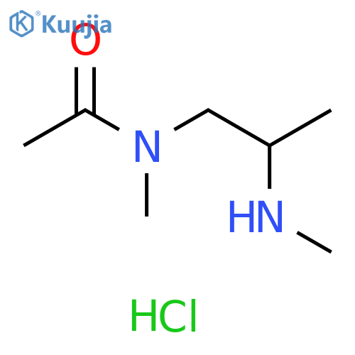 N-methyl-N-2-(methylamino)propylacetamide hydrochloride structure