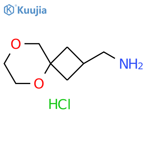 1-{5,8-dioxaspiro3.5nonan-2-yl}methanamine hydrochloride structure