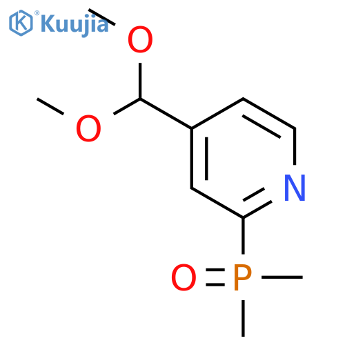 4-(Dimethoxymethyl)-2-(dimethylphosphoryl)pyridine structure