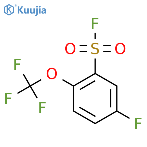 5-Fluoro-2-(trifluoromethoxy)benzene-1-sulfonyl fluoride structure