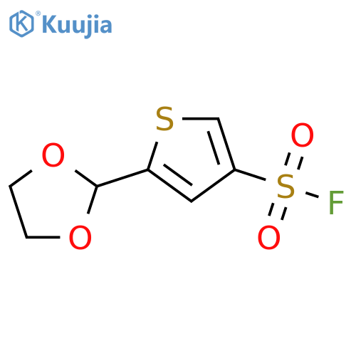 5-(1,3-Dioxolan-2-yl)thiophene-3-sulfonyl fluoride structure