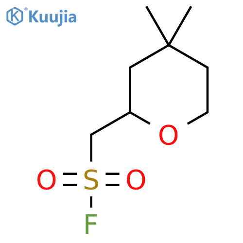 (4,4-Dimethyloxan-2-yl)methanesulfonyl fluoride structure