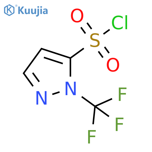 1-(trifluoromethyl)-1H-pyrazole-5-sulfonyl chloride structure