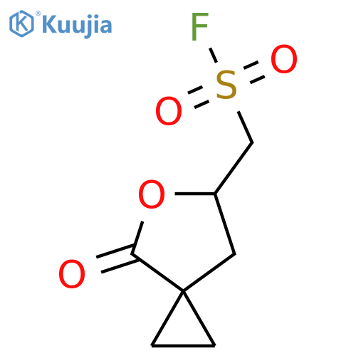 {4-Oxo-5-oxaspiro[2.4]heptan-6-yl}methanesulfonyl fluoride structure
