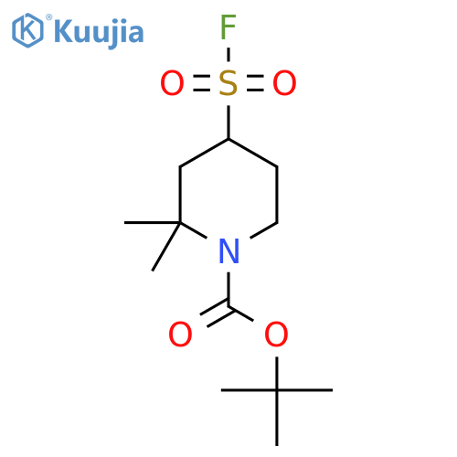 Tert-butyl 4-(fluorosulfonyl)-2,2-dimethylpiperidine-1-carboxylate structure