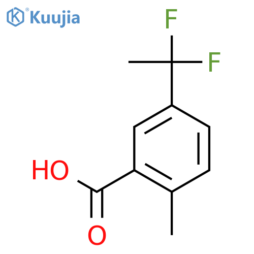 5-(1,1-Difluoroethyl)-2-methylbenzoic acid structure