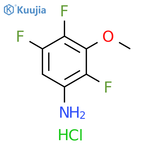 2,4,5-trifluoro-3-methoxyaniline hydrochloride structure