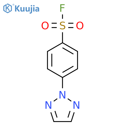 4-(2H-1,2,3-triazol-2-yl)benzene-1-sulfonyl fluoride structure