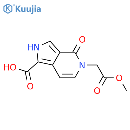 5-(2-methoxy-2-oxoethyl)-4-oxo-2H,4H,5H-pyrrolo3,4-cpyridine-1-carboxylic acid structure