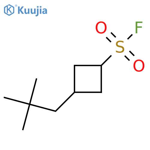 3-(2,2-Dimethylpropyl)cyclobutane-1-sulfonyl fluoride structure