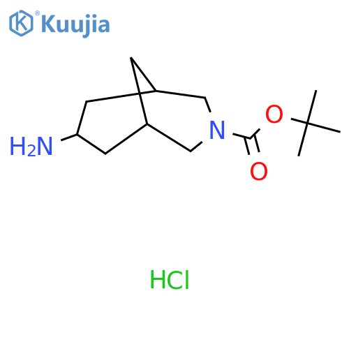 tert-butyl 7-amino-3-azabicyclo3.3.1nonane-3-carboxylate hydrochloride structure