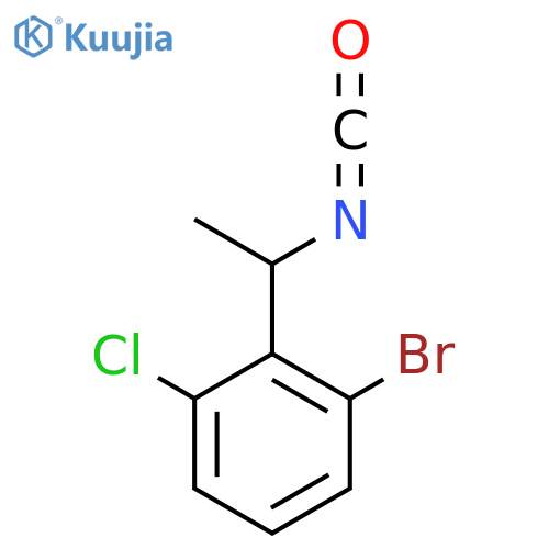 1-bromo-3-chloro-2-(1-isocyanatoethyl)benzene structure