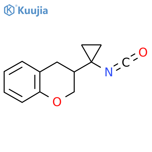 3-(1-isocyanatocyclopropyl)-3,4-dihydro-2H-1-benzopyran structure