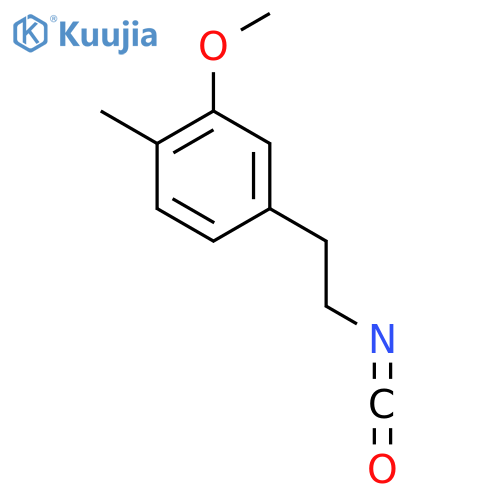 4-(2-isocyanatoethyl)-2-methoxy-1-methylbenzene structure
