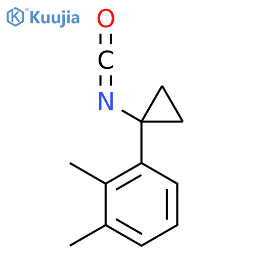 1-(1-isocyanatocyclopropyl)-2,3-dimethylbenzene structure