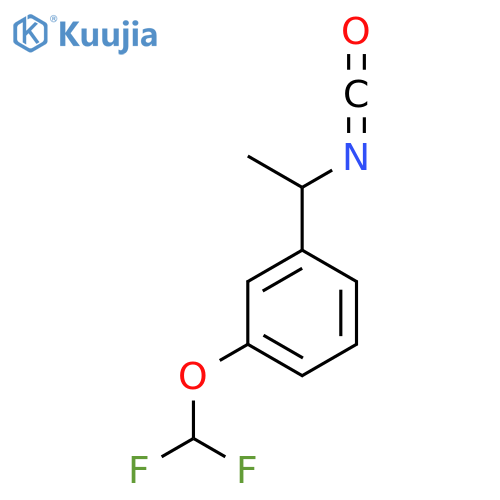 1-(difluoromethoxy)-3-(1-isocyanatoethyl)benzene structure