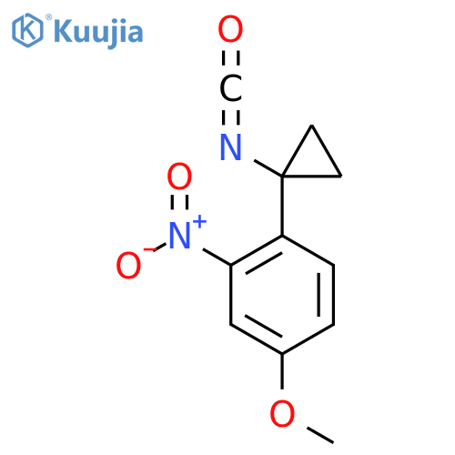 1-(1-isocyanatocyclopropyl)-4-methoxy-2-nitrobenzene structure