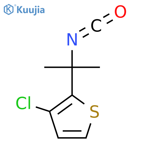 3-chloro-2-(2-isocyanatopropan-2-yl)thiophene structure