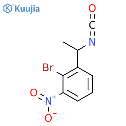 2-bromo-1-(1-isocyanatoethyl)-3-nitrobenzene structure