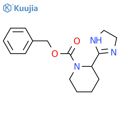 benzyl 2-(4,5-dihydro-1H-imidazol-2-yl)piperidine-1-carboxylate structure